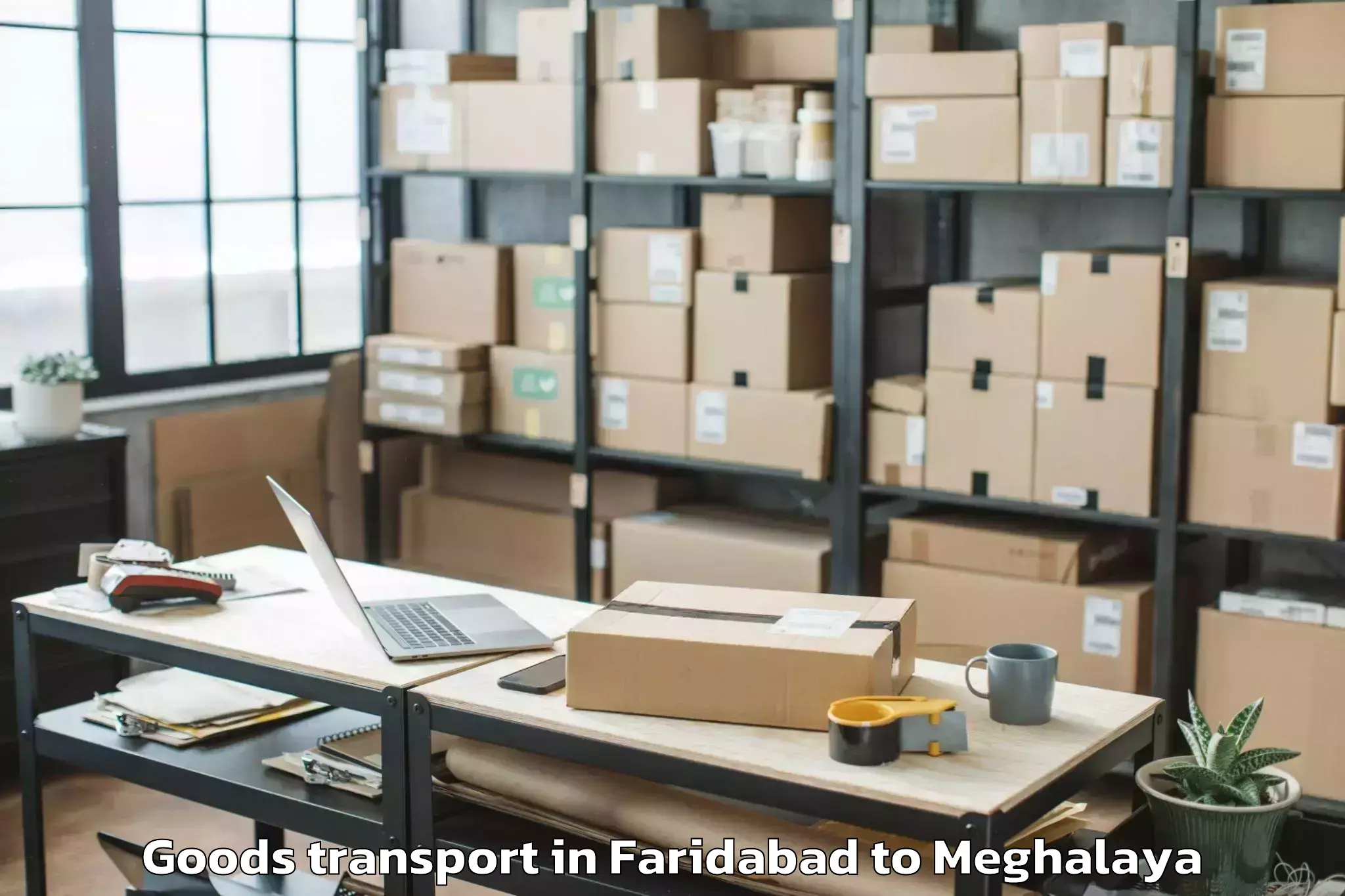 Book Faridabad to Mit University Shillong Goods Transport Online